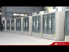 ফ্রেমবিহীন ট্রিপল গ্লাসযুক্ত অ্যান্টি-মেগ গ্লাস ডোর সহ হিমশীতল ফ্রিজ