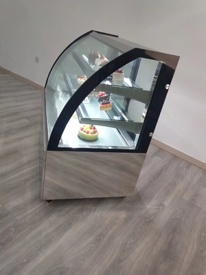 ডিক্সেল ডিজিটাল থার্মোস্ট্যাট সহ R290 বাণিজ্যিক পেস্ট্রি ডিসপ্লে ফ্রিজ