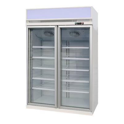 উল্লম্ব LED সহ বৈদ্যুতিক খাড়া গ্লাস ডোর ফ্রিজার R290